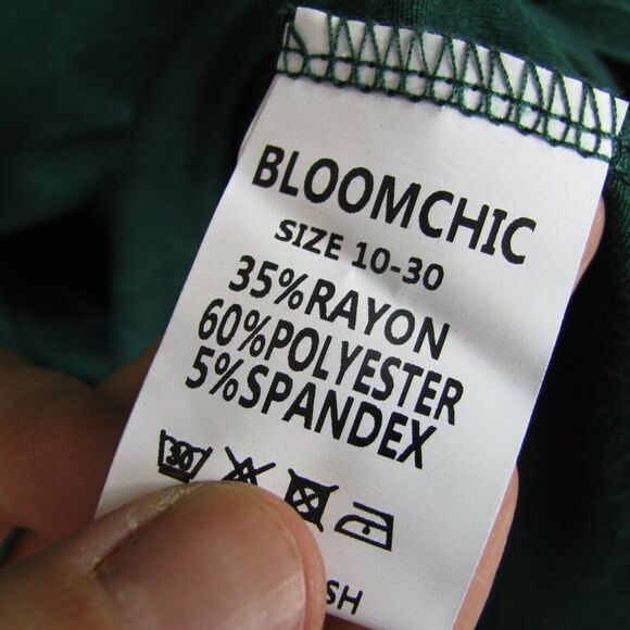 NWT BloomChic green tie top 18/2X - Picture 8 of 10